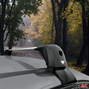 Volkswagen Golf MK7 Roof Rack Cross Bars - Omac - Compact (9080G Kit SX1) - Gray - '15-'21